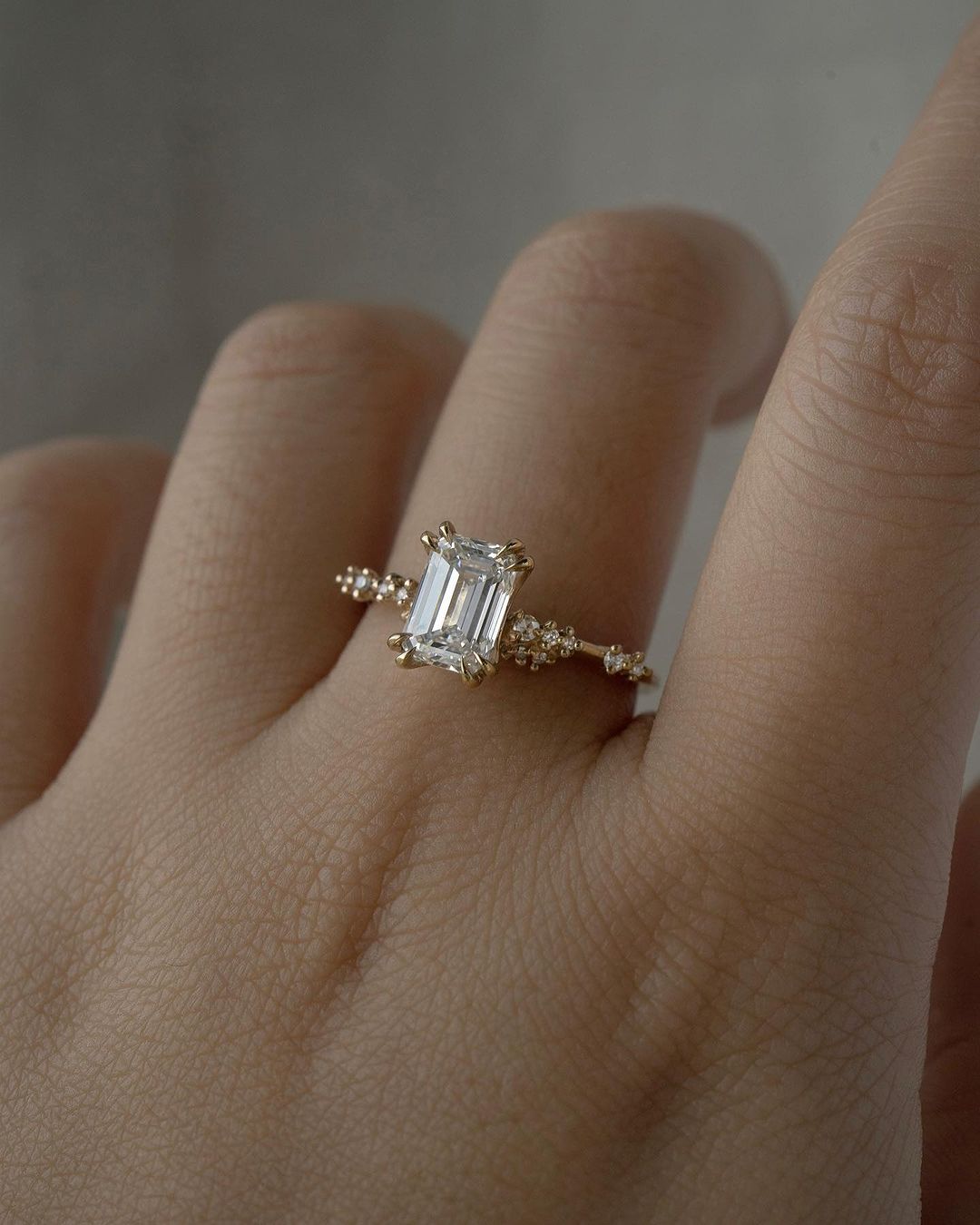 2.4Ct White Emerald Cut Solitaire Ring | Fashionable Ring For Women | Special Occasion Ring | Jewelry Collection