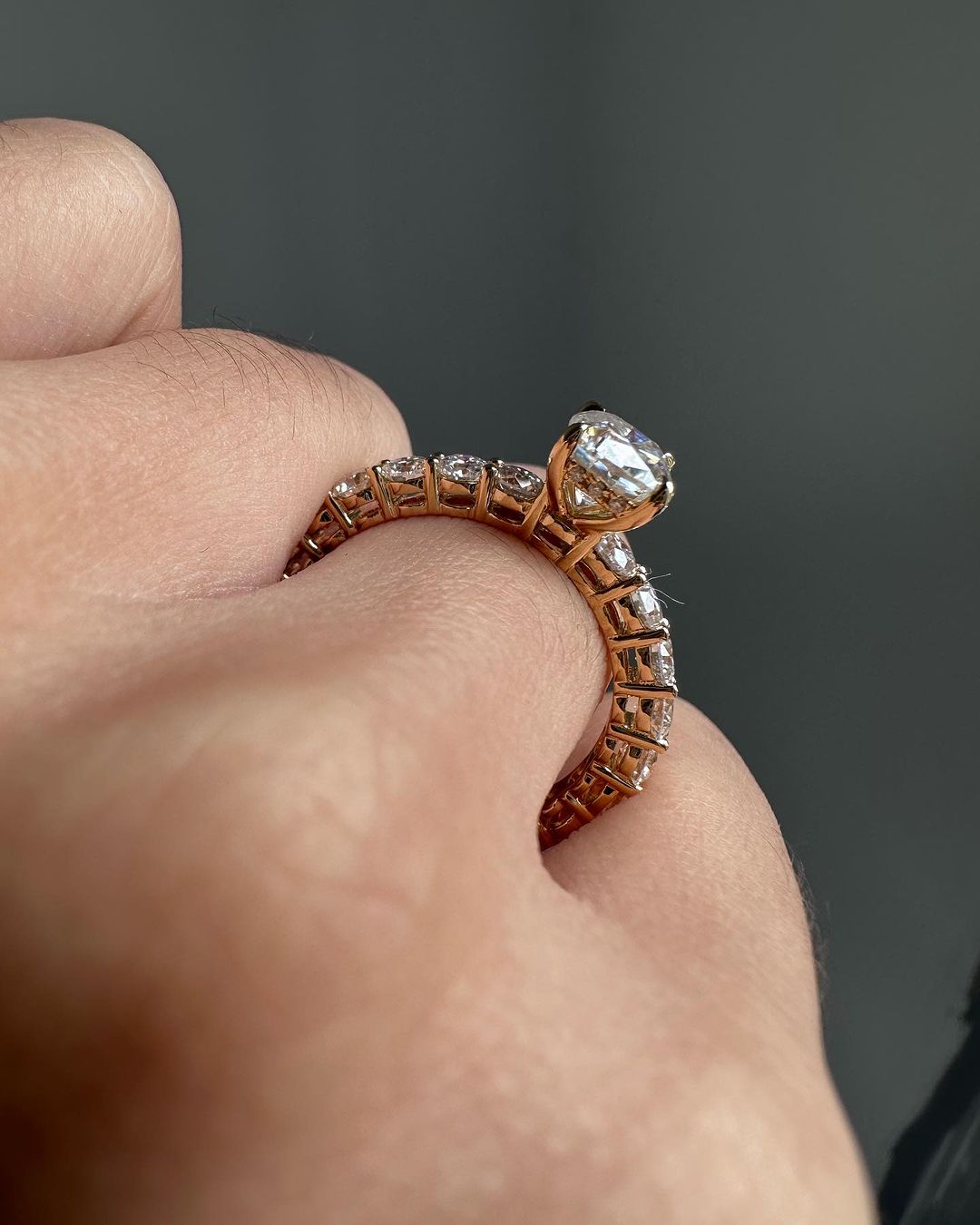 2.6Ct White Cushion Cut Solitaire Ring | Engagement Ring For Fiancee | Proposal Ring | Gift For Her