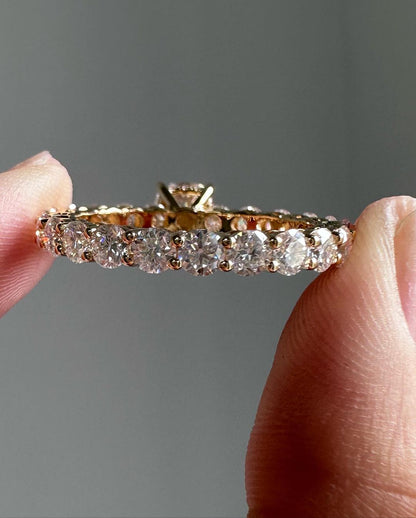 2.6Ct White Cushion Cut Solitaire Ring | Engagement Ring For Fiancee | Proposal Ring | Gift For Her