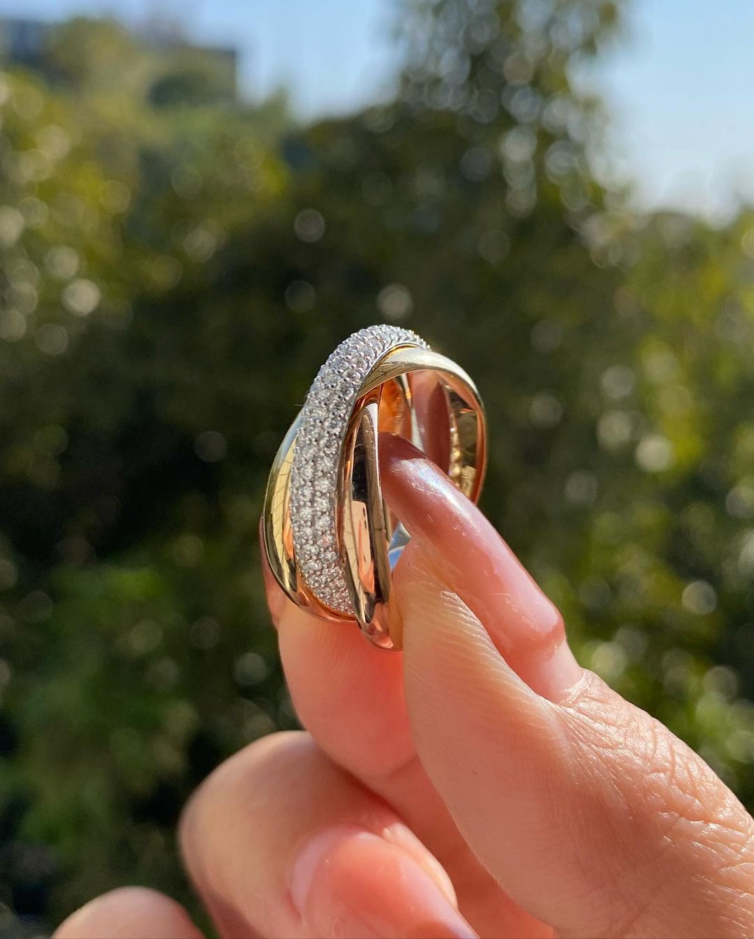 2.50Ct White Round Cut Pave Band Ring | Party Wear Band Ring | Timeless Design | Criss Cross Band Ring