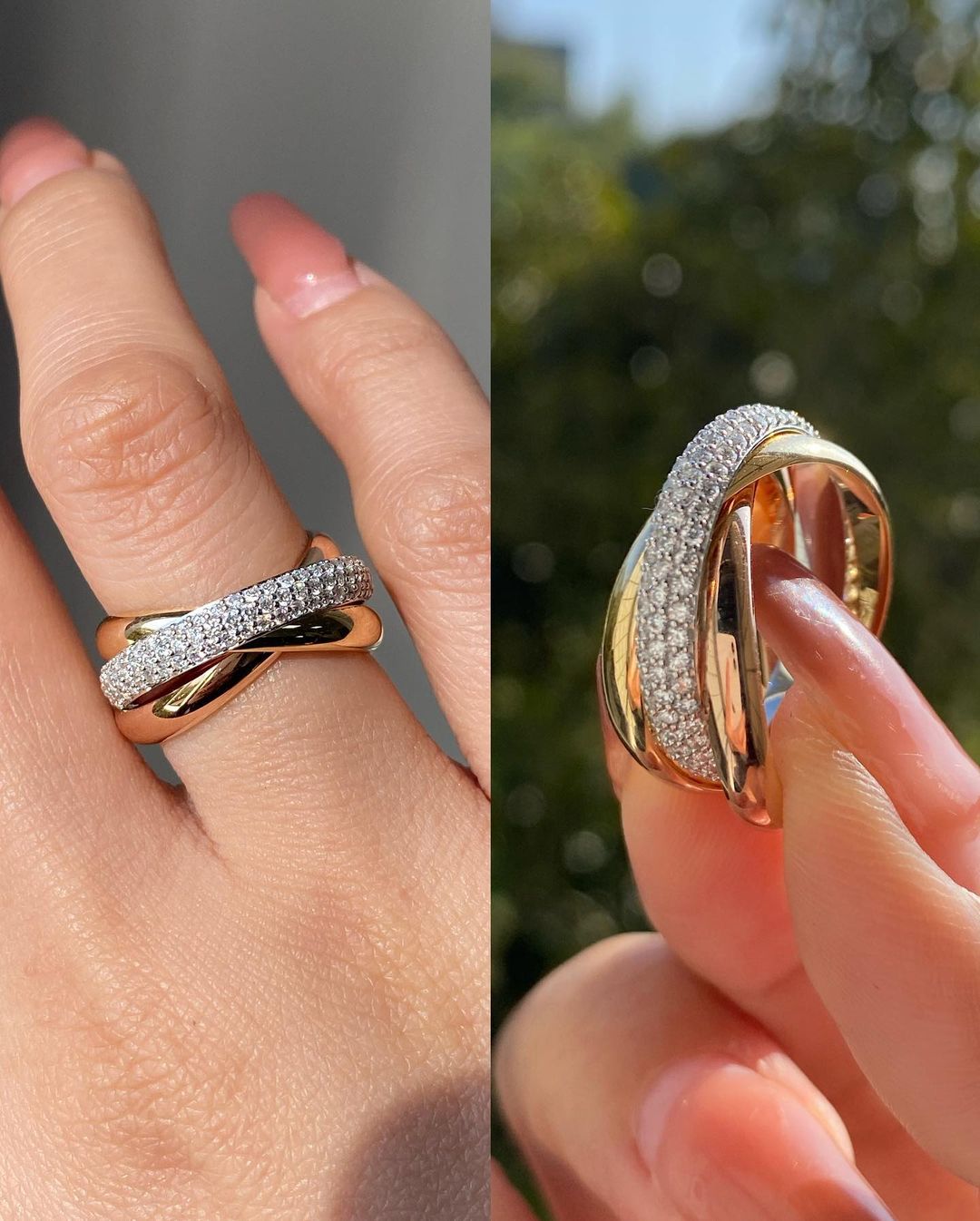 2.50Ct White Round Cut Pave Band Ring | Party Wear Band Ring | Timeless Design | Criss Cross Band Ring