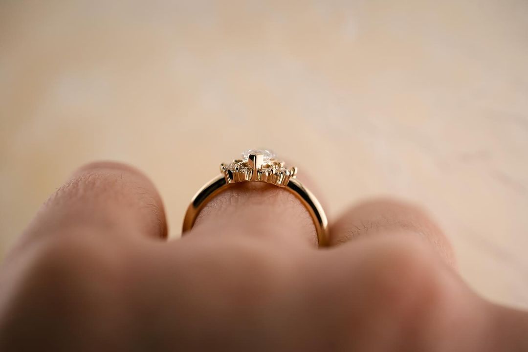 2.6Ct White Marquise Cut Halo Ring | Women's Day Gift Ring | Proposal Ring | Daily Wear Ring