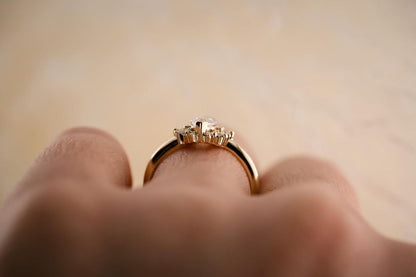 2.6Ct White Marquise Cut Halo Ring | Women's Day Gift Ring | Proposal Ring | Daily Wear Ring