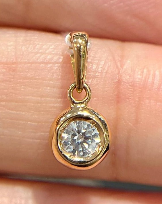 1.70Ct White Round Cut Bezel Pendant | Daily Wear Pendant For Women | Proposal Pendant For Girlfriend | Classic Pendant