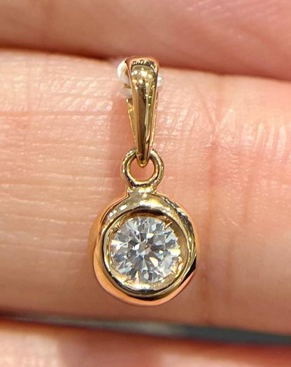 1.70Ct White Round Cut Bezel Pendant | Daily Wear Pendant For Women | Proposal Pendant For Girlfriend | Classic Pendant