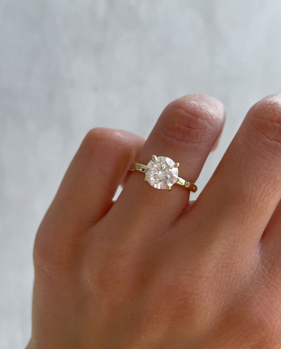 2.5Ct White Round Cut Solitaire Ring | Engagement Promise Ring | Statement Ring | Daily Wear Ring