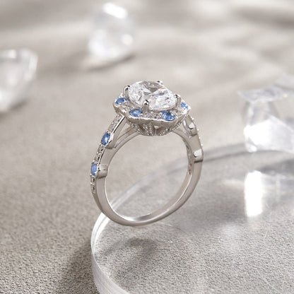 3.2CT White Oval Cut Solitaire Ring | Party Wear Ring For Her | Awesome Ring | Timeless Design