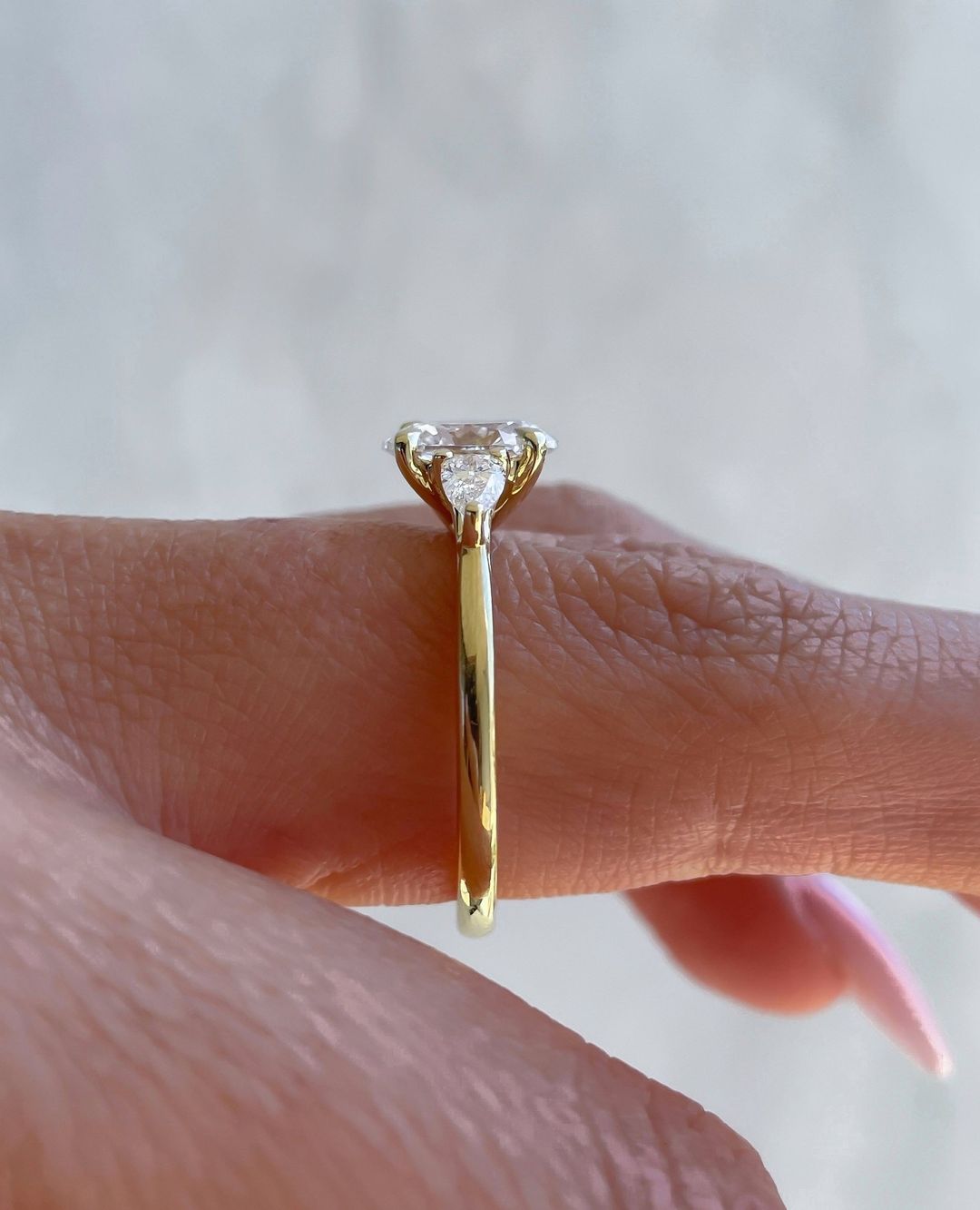 2.8Ct White Oval Cut Three Stone Ring | Engagement Ring For Fiancee | Trilogy Ring For Her | Beautiful Ring For Women