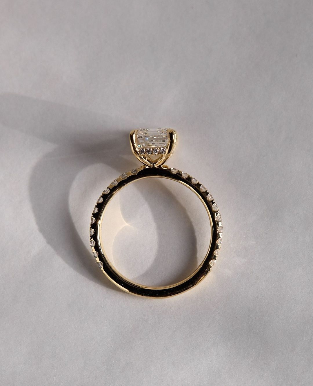 2.5Ct White Emerald Cut Solitaire Ring | Statement Ring | Bridal jewelry | Gift For Women