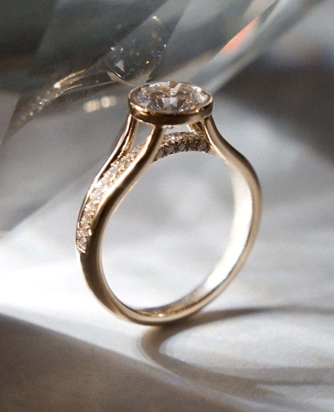 2.5Ct White Round Cut Bezel Ring | Engagement Ring For Fiancee | Proposal Ring | Gift For Her