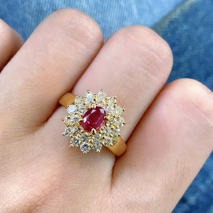 2.8Ct Pink Oval Cut Double Halo Ring | Party Wear Ring | Designer Ring | Special Occasion Ring