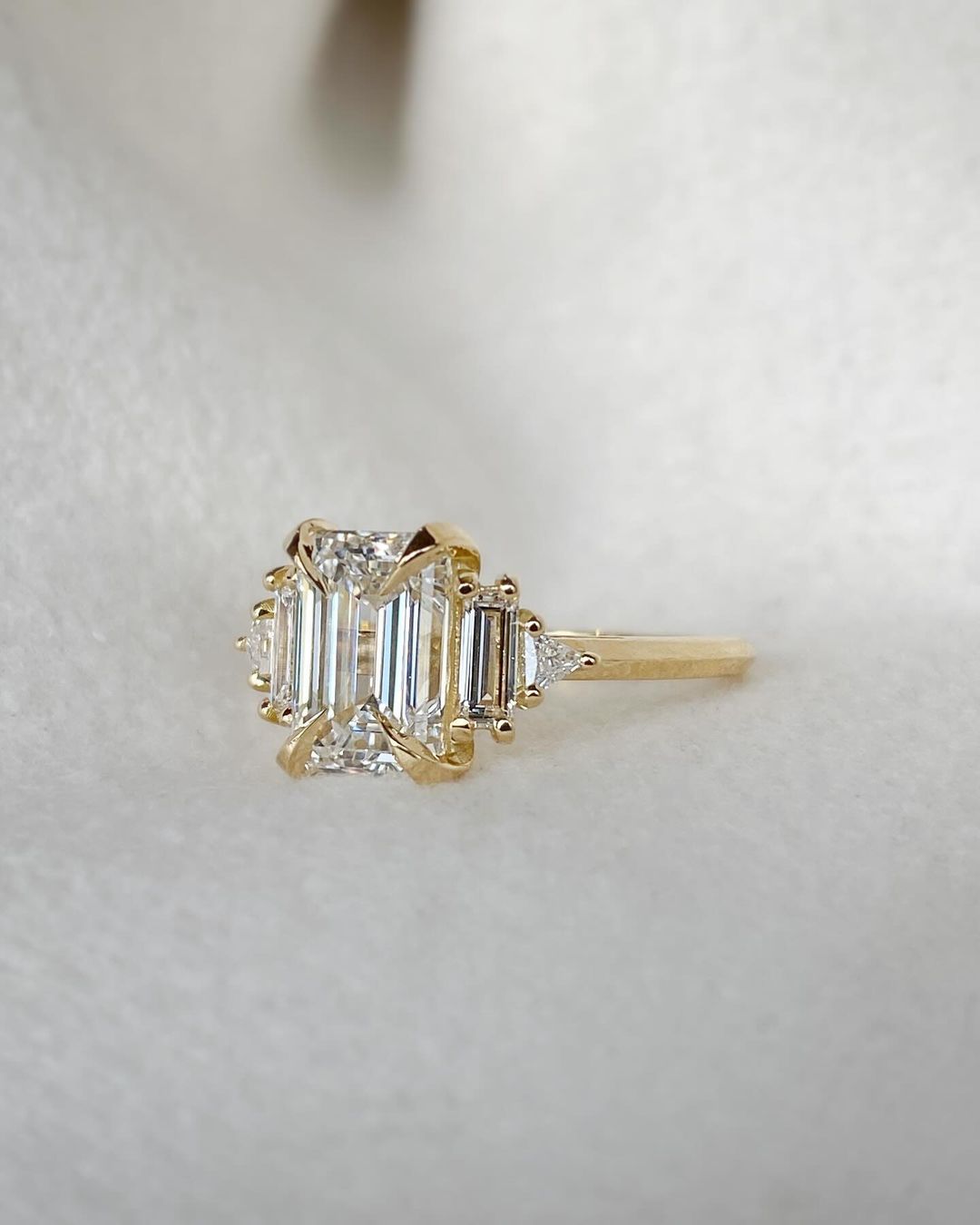 3.1Ct White Emerald Cut Solitaire Ring | Anniversary Gift Ring For Wife | Statement Ring | Gift For Women