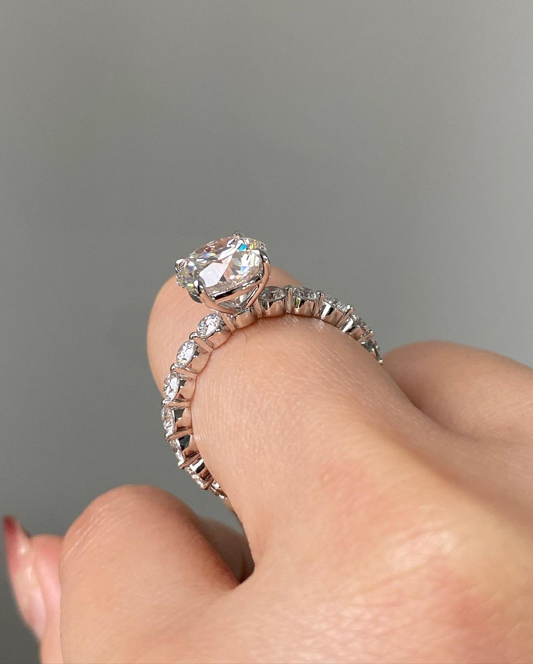 2.8Ct White Round Cut Solitaire Ring | Anniversary Gift Ring For Wife | Special Occasion Ring | Daily Wear Ring