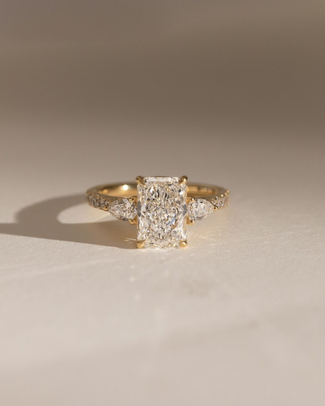 2.8Ct White Radiant Cut Solitaire Ring | Engagement Promise Ring For Her | Unique Ring | Personalized Gift