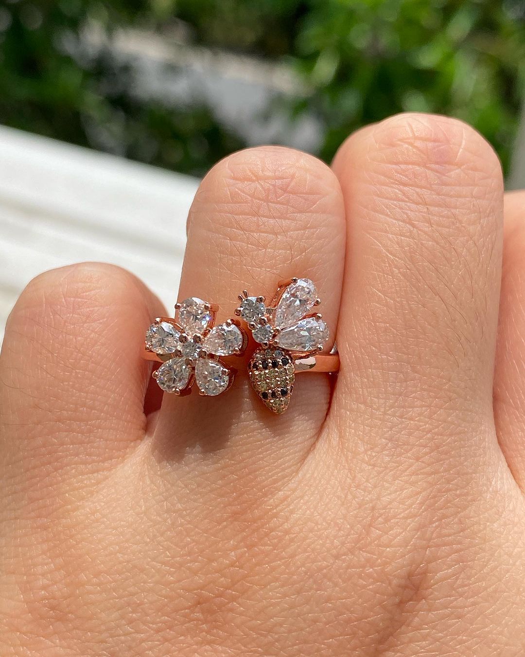 2.2Ct White Flower Look Diamond Cluster Ring | Party Wear Ring For Women | Fashionable Ring | Designer Ring