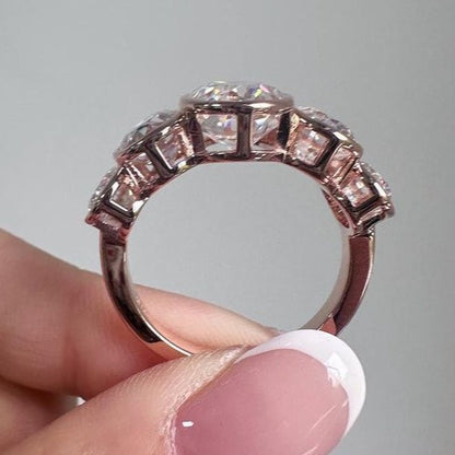 3.10Ct White Oval Cut Bezel Ring | Special Occasion Ring | Engagement Ring | Elegant Ring | Fashion Jewelry