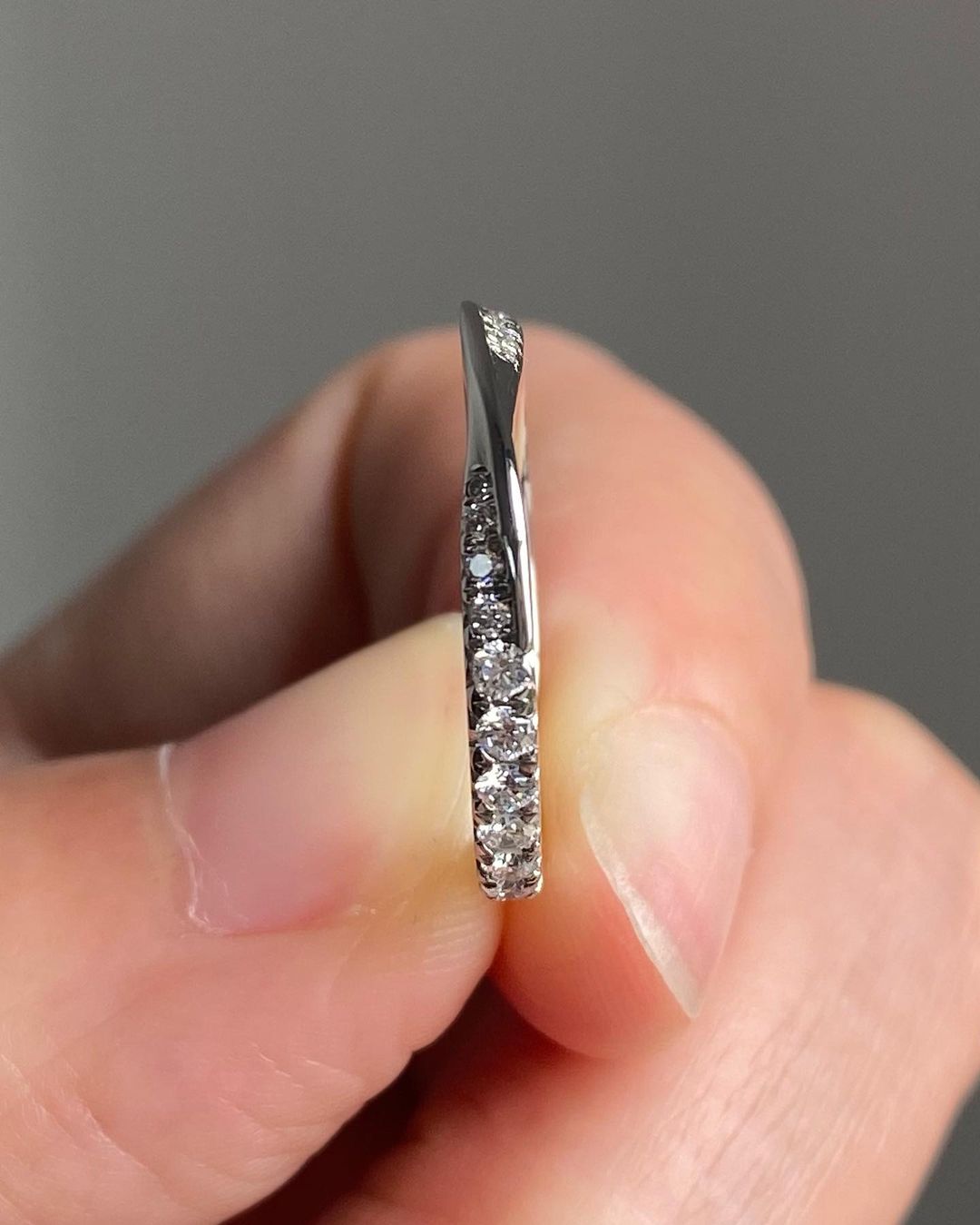 1.90Ct White Round Cut Full Eternity Band Ring | Proposal Band Ring For Girlfriend | Daily Wear Band Ring | Classic Band Ring