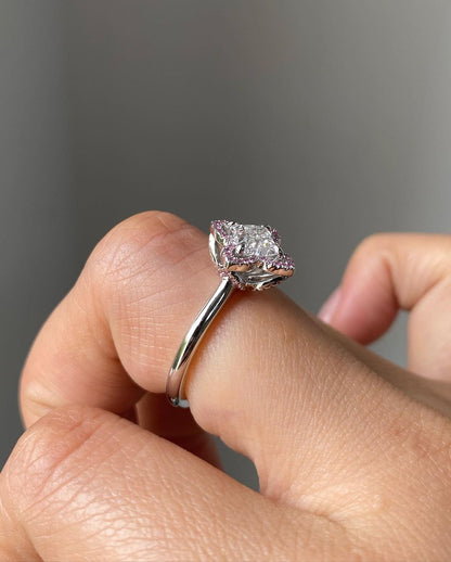 2.5Ct White Princess Cut Solitaire Ring | Party Wear Ring For Women | Statement Ring | Gift For Her