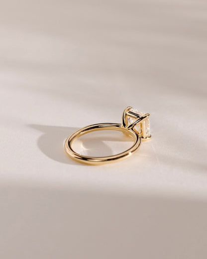 2.8Ct White Asscher Cut Solitaire Ring | Anniversary Gift Ring For Wife | Delicate Solo Diamond Ring | Beautiful Ring