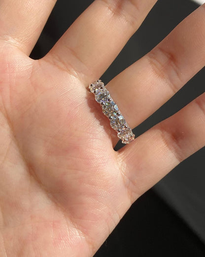 2.4Ct White Round Cut Full Eternity Band Ring | Anniversary Gift Band Ring For Wife | Elegant Band Ring | Women Jewelry