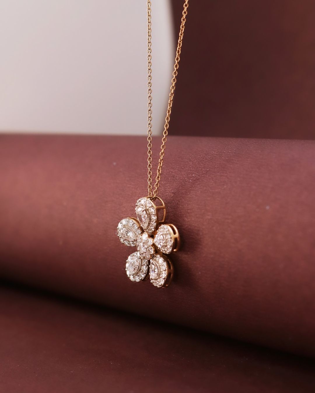 Flower Shape 2.80Ct White Round Cut Halo Pendant | Party Wear Pendant | Designer Jewelry Piece | Modern Style Pendant For Her | Fashion Jewelry