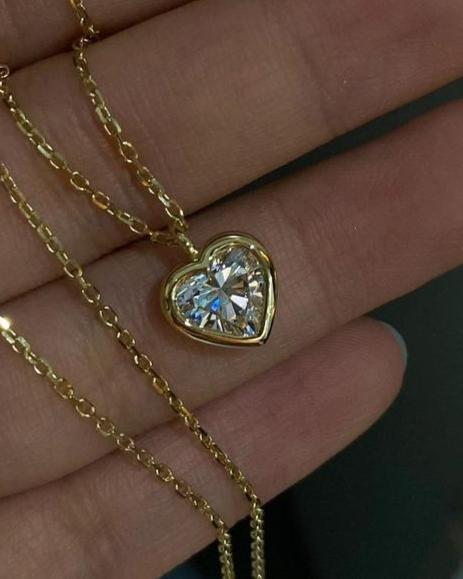 2.60Ct White Round Cut Bezel Pendant | Proposal Gift Pendant | Anniversary Gift Pendant For Wife | Surprise Gift Pendant For Women