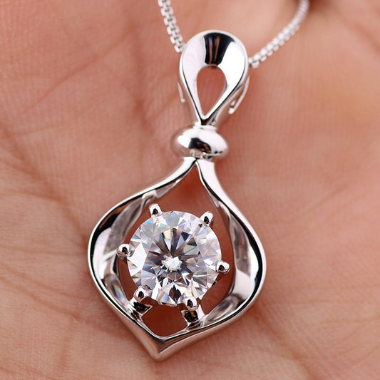 2.80Ct White Round Cut Solitaire Pendant | Delicate Pendant For Her | High Quality Jewelry | Stunning Pendant For Women