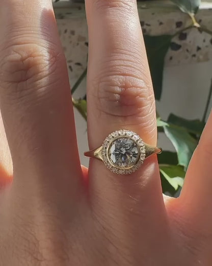 2.5CT White Round Cut Bezel Ring | Wedding Ring For Bridal | Beautiful Ring | Classic Ring