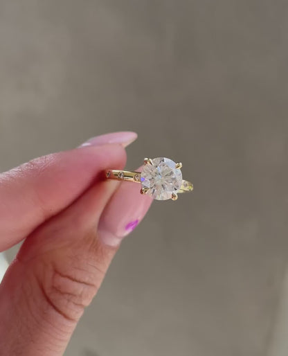 2.5Ct White Round Cut Solitaire Ring | Engagement Promise Ring | Statement Ring | Daily Wear Ring