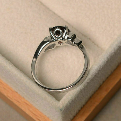 2.88Ct Red Oval Cut Solitaire Ring | Engagement Ring | Surprise Gift Ring | Bridal Jewelry